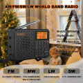 XHDATA D-109 Stereo Digital Portable Radio AM SW MW FM Radio Bluetooth Compatible Multifunctional Radio Support TF Card Player. 