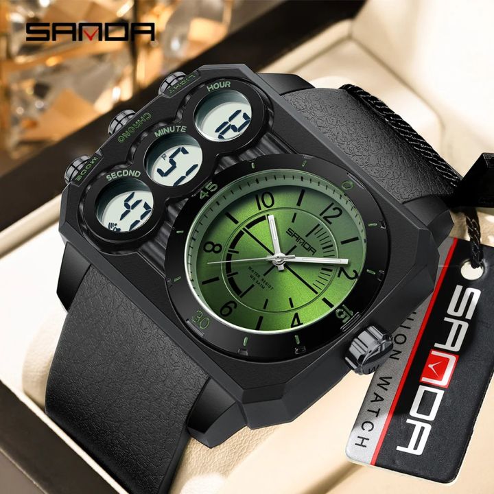 SANDA%206237%20Men's%20Electronic%20Watch%20Fashion%20Sports%20Waterproof%20Luminous%20Creative%20Large%20Dial%20Calendar%20Cool%20Digital%20Watches%20for%20Men%20-%20Image%202