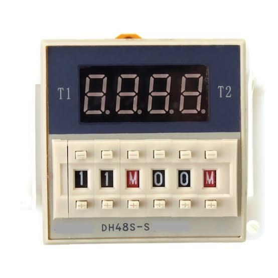 Digital twin timer DH48S S 8 pin || Double Timer for multi purpose ...