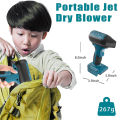 Cordless Portable Handheld Turbo Jet Fan Blowers 130000RPM Compatible For Makita/Dewalt/Milwaukee/Bosch 18-22V Battery Blower Fa. 