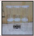 Premium Plastic Masala Storage Jar Set 1000ml, 6 Pcs for Fresh and Organized Spices. 