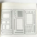3/9 Pack Handmade Flexible Record Template – Multifunctional Mylar Stencils for Journal/Scrapbooking/Daily Planning & Drafting. 