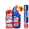 Harpic  Toilet Cleaner 750ml and Bathroom Cleaner 500 ml Manikjor Offer. 