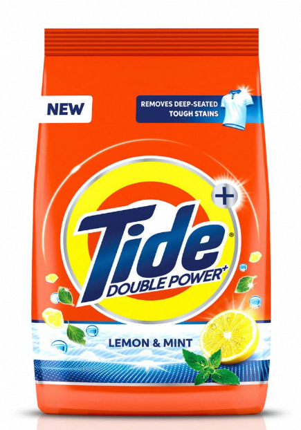 Tide Plus Detergent Washing Powder with double Power Lemon and Mint Pack - 1 kg