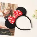 Adult Kids Minnie Mouse Ears Headband Girls Birthday Party Sequin Dot Bows Accessories Headwear Children's Headwear Hair Band. 