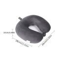 1pc Travel Pillow Neck Pillow Airplane Pillow Traveling Car Home Office Travel Neck Flight Pillow Snap Strap Soft Cover.