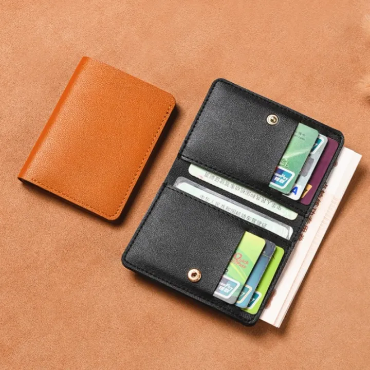 Classic Designer PU Leather Small Wallet for Men Short Simple Women's Purse Fashion Ultra Thin Credit Card Bag Coin Purse