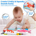 Soft Baby Cloth Book 3D Animal Tail Cloth Book Newborn Montessori Education Toy 0-12 Months Sensory Early Learning Stroller Toys. 