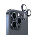 LITO Premium Camera Lens Protector For iPhone 15 Pro/ 15 Pro Max - BLUE TITANIUM. 