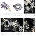 10Pcs H7 Adapter Headlamp Socket Car Led Bulb Holder Lamp Base For D101 High Temperature Resistant Stainless Steel Material.