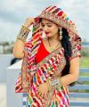 Bollywood Georgette Saree Women (Multicolor). 