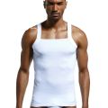 Men's Square Cut Tank Tops G-Unit Cotton Ribbed Casual Undershirts Muscle Tank Shirts Sleeveless Comfort Stretch Workout Vest.