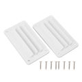 2pcs ABS RV Air Vent Louver Professional Bathroom Ventilation Outlet Grille for Boat Yacht Home White Black Color Optional. 