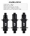 GOLDIX 370 32H Bicycle Hub Sealed Bearing Center Lock Disc Brake J-Bend 32 Holes Ratchet 36T BOOST MTB Hub XD / HG / MS. 
