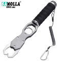 SAMOLLA Aluminum Alloy New Fishing Grip Pliers Accessories 18kg Spring scale 360 ° rotation Adjustable Grabber Tool Seawater. 