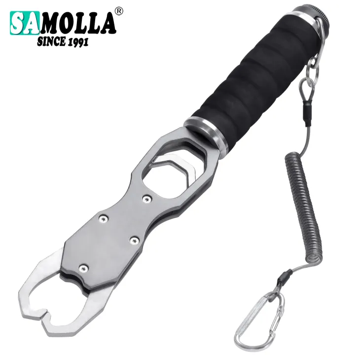 SAMOLLA%20Aluminum%20Alloy%20New%20Fishing%20Grip%20Pliers%20Accessories%2018kg%20Spring%20scale%20360%20%C2%B0%20rotation%20Adjustable%20Grabber%20Tool%20Seawater%20-%20Image%207