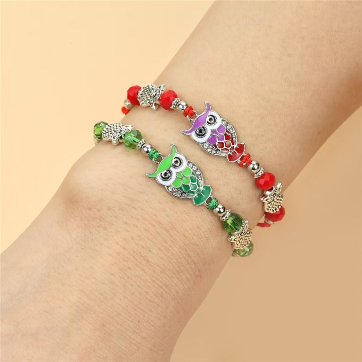 12%20Pieces%20Of%20Vintage%20Alloy%20Colored%20Owl%20Crystal%20Bracelet%20Fashionable%20and%20Adjustable%20Friendship%20Bracelet%20Set%20For%20Men%20and%20Women%20-%20Image%203