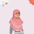 Designer scarf attached frill with lace for Baby girls. 