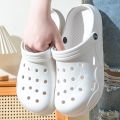 New EVA summer ladies sandals New soft beach men's slippers Outdoor non-slip waterproof cave slippers Couple leisure slippers.