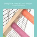 4/6 Steps Wood Ladder Pet Interactive Bird Parrot Toy Ladder for Hamster Cage Funny Grinding Stick Climbing Toy Bird Accessories. 