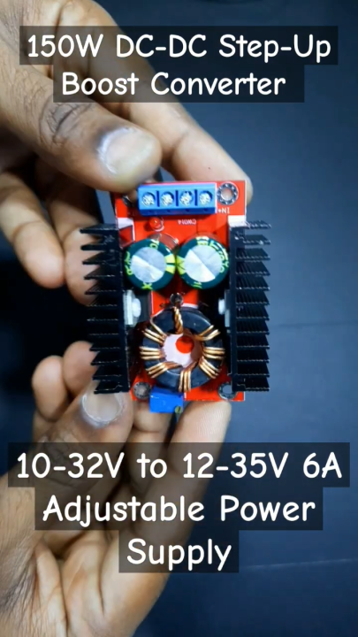 150W DC-DC 10-32V to 12-35V Step Up Boost Converter Module Adjustable ...
