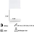 Corner Wall Mount Shelf 2 Tier Wall Mounted Corner Shelves Corner Shelves Bookshelf Zig Zag style. 