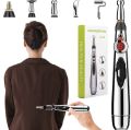 electric pen massager body head massage merdian energy pen Smart Massager Pen, Acupuncture Pulse Meridian Massage Pen, Trigger Point Massager, Pain Relief Therapy Back Neck Face Beauty Roller, 3 Heads Meridian Pen, Electro Acupuncture Muscle Device. 