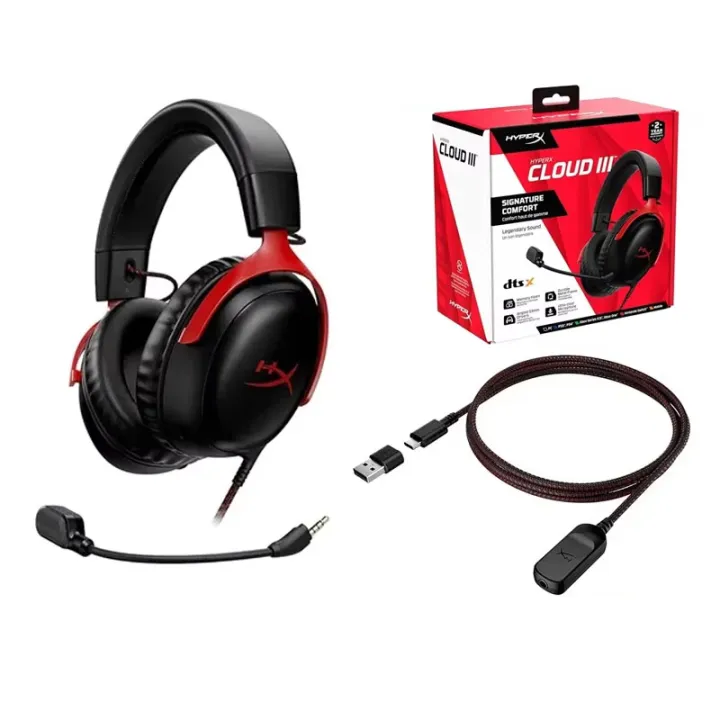 Hyperx%20Cloud%203%20Wired%20Gaming%20Headset%20With%20DTS%20Sound%20Mic/Support%20HyperX%20Software%20USB%20Gaming%20Headphone%20For%20PC%20PS%20Xbox%20Switch%20-%20Image%207