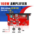 160W Amplifier Bluetooth MP3 WMA APE Decoder Board 12V 80W Handsfree Car Audio Microphone USB TF FM Radio DIY Mp3 Music Player.