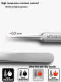 11Pieces Professional Tweezers Acne Remover German Ultra-fine No. 5 Cell Pimples Blackhead Clip Facial Pore Cleaning Care Tool. 