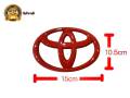 * Value promotion * Toyota red logo sign size 12- 13- 14- 15- 16 -17 19 cm, 1 item *. 