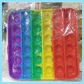Pop It Sensory Fidget Toy (Square-shaped rainbow color). 