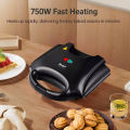 Electric Walnut Cake Waffle Maker With Nuts 12 Holes Cooking Kitchen Biscuits Making for Baking Business Nuts Waffle.
