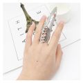 Danganronpa Finger Bone Ring Dangan Ronpa Gothic Celestia Ludenberg Punk Finger Rings Classic Hot Halloween Cosplay Props. 