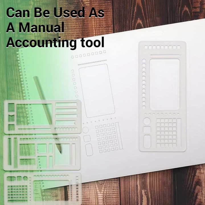 3 Pack Handmade Flexible Record Template – Multifunctional Mylar Stencils for Journal/Scrapbooking/Daily Planning & Drafting