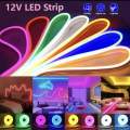 LED Strip Light Eye Protection Waterproof Narrow Neon Light 5 METER SMD 2835 120 LEDS/M Flexible Rope Tube for DIY Christmas Holiday Decoration Light Suitable For House Decoration. 