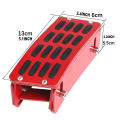 Red CNC Aluminum Adjustable Gas Pedal Extender for Jeep Wrangler JK/JKU 2007-2018 – Anti-Slip Foot Rest Upgrade. 