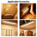 Rechargeable PIR Motion Sensor LED Bar Lights Human Infared Induction Night Light Portable Kitchen Cabinet Light 10/20/30/50cm. 