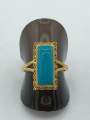 Gold look Feroza ring for gold lovers casual use. 