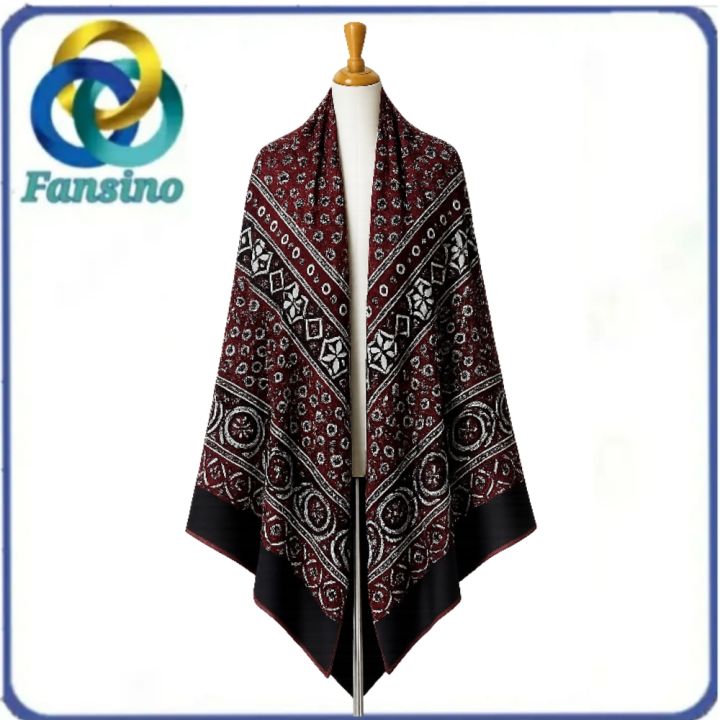 Sindhi%20Ajrak%20%7C%20Traditional%20Maroon%20Ajrak%20Shawl%20-%20Image%202