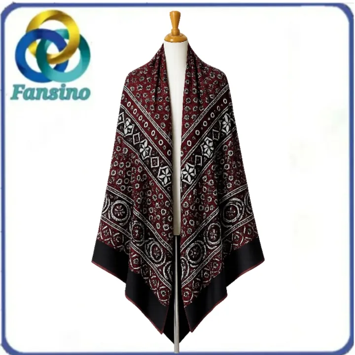 Sindhi%20Ajrak%20%7C%20Traditional%20Maroon%20Ajrak%20Shawl%20-%20Image%202