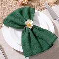 6pcs, Cotton Cloth Napkins 32x32cm, Handmade Cloth Solid Color Napkins, Delicate Handmade Cloth Napkins For Dinners, Parties. 