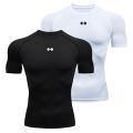 Compression T Shirt Men Summer Sportswear Running T-shirt Elastic Quick Dry Sport Tops Tee Athletic Gym Workout Shirts Men.