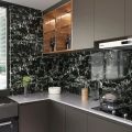 Grey Marble Print Self-Adhesive Sticker Sheet and Wallpaper, 60cm x 2 Meter, Heat and Water Resistant for Kitchen, Cabinets, Furniture, and Appliances. 