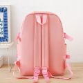 Autumn New Canvas Backpack Women's Korean Version Large Capacity Five-Piece Set Middle School Student Backpack College Student S.
