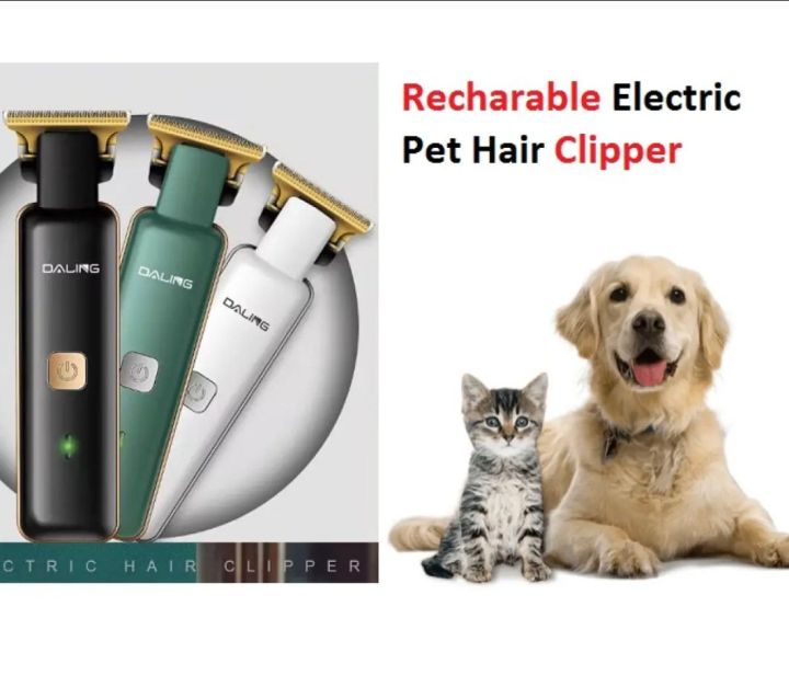 Cat dog hair cutter trimmer Pet grooming clippers animal hair cutter Low Noise Pet Hair Clipper, Ceramic Cutter Head Removable and Washable Pet Grooming Scissors, Suitable for Novice Cat and Dog Universal Hair Clippers Note random color will be deliver
 L
