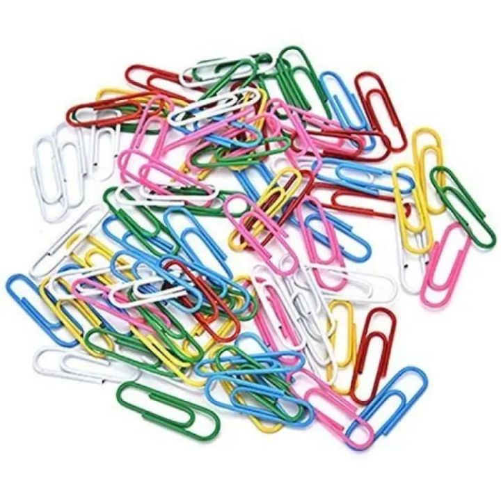 Pack Of 3 Colored Plastic Gem Clip for Paper