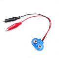 1PCS - 10cm 9V Battery to Alligator Clip Wire Cable PP9 to Alligator Clip. 