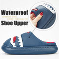 Pmoiste Cute Slippers For Men Embroider Cushion Platform House Shoes Durable Comfortable Warm Living Room Slip-on Winter Indoor. 