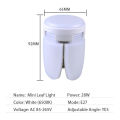 28W Foldable LED Bulb E27 Fan Blade LED Lamp AC 220V 110V Bombilla Lampada Spotlight for Home Ceiling Panel Room Garage Lighting. 